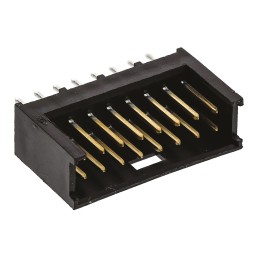 10 pcs - TE Connectivity AMPMODU MOD II Series Straight Through Hole PCB Header, 16 Contact(s), 2.54mm Pitch, 2 Row(s), Shroud