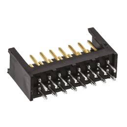 10 pcs - TE Connectivity AMPMODU MOD II Series Straight Through Hole PCB Header, 16 Contact(s), 2.54mm Pitch, 2 Row(s), Shroud