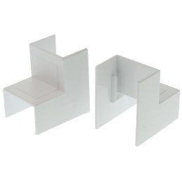 10 pcs - Schneider Electric uPVC Cable Trunking Accessory, 25 x 16mm, Miniature PVC