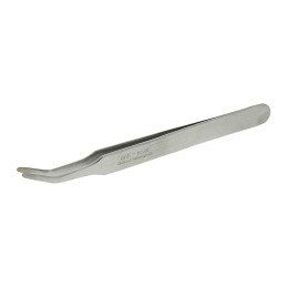 1 pcs - Bernstein 115 mm, Stainless Steel, Flat, Rounded, ESD Tweezers