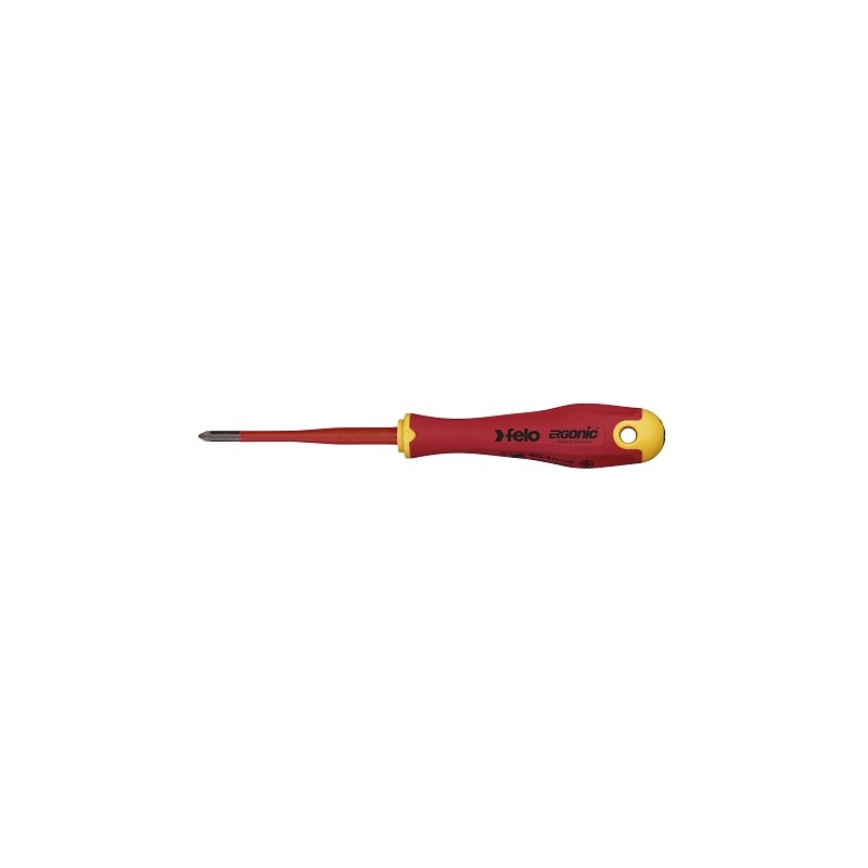1 pcs - Felo Pozidriv Insulated Screwdriver, PZ1 Tip, VDE/1000V