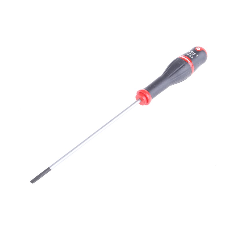 1 pcs - Facom Slotted Screwdriver, 4 x 0.8 mm Tip, 150 mm Blade, 259 mm Overall