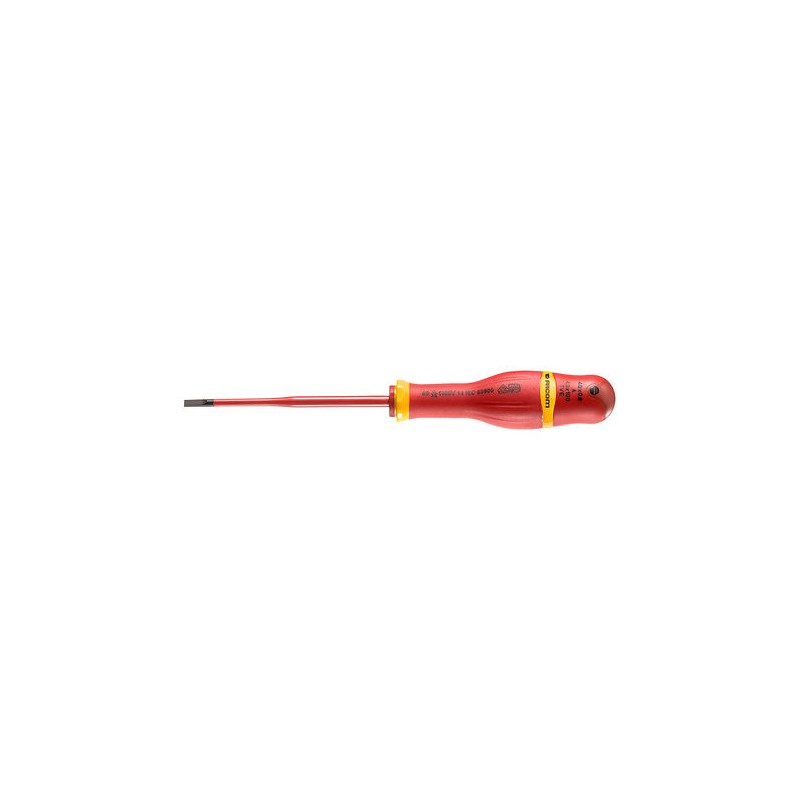 1 pcs - Facom Phillips Insulated Screwdriver, PH1 Tip, 100 mm Blade, VDE/1000V, 210 mm Overall