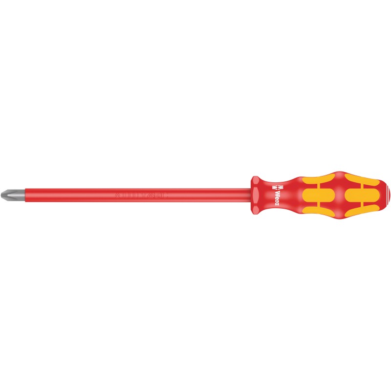 1 pcs - Wera Phillips Insulated Screwdriver, PH4 Tip, 200 mm Blade, VDE/1000V, 312 mm Overall