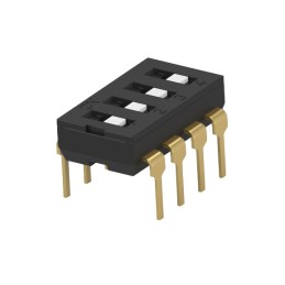 40 pcs - TE Connectivity 4 Way Through Hole DIP & SIP Switch SPDT, Flush Actuator