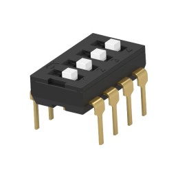 40 pcs - TE Connectivity 4 Way Through Hole DIP & SIP Switch SPST, Extended Actuator