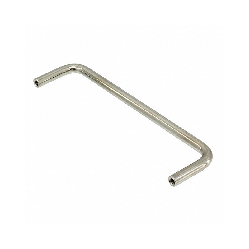 1 pcs : 493 - Instrumentation Handle Brass, Nickel Finish Screw Holes, Back