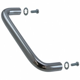 1 pcs : 1427C1 - Instrumentation Handle Steel, Chrome Plated Screw Holes, Back