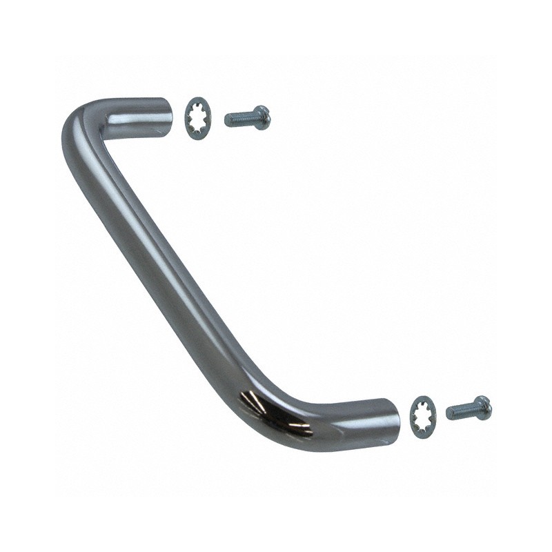 1 pcs : 1427C1 - Instrumentation Handle Steel, Chrome Plated Screw Holes, Back