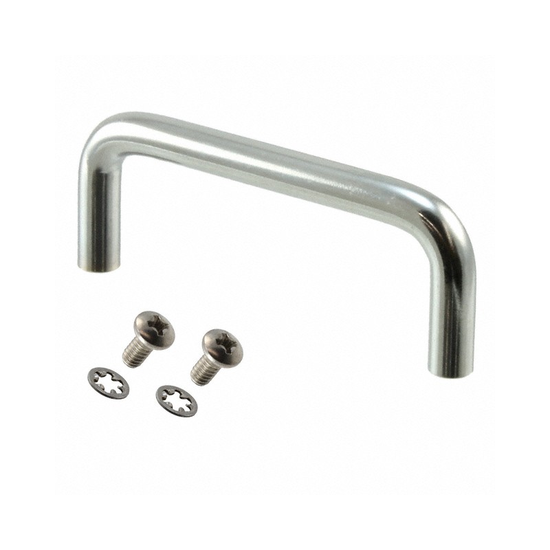 1 pcs : 1427D - Instrumentation Handle Steel, Chrome Plated Screw Holes, Back