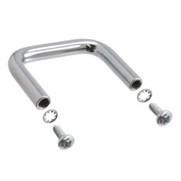 1 pcs : 1427B2 - Instrumentation Handle Steel, Chrome Plated Screw Holes, Back