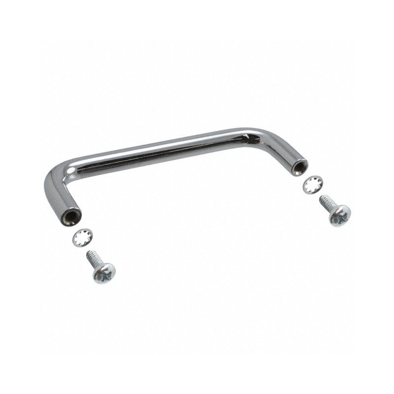 1 pcs : 1427P - Instrumentation Handle Steel, Chrome Plated Screw Holes, Back