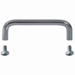 1 pcs : H-9111-B - Instrumentation Handle Steel, Chrome Plated Screw Holes, Back