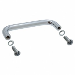 1 pcs : 1427N - Instrumentation Handle Steel, Chrome Plated Screw Holes, Back