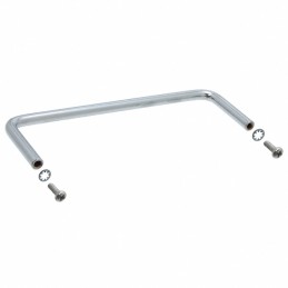 1 pcs : 1427T2 - Instrumentation Handle Steel, Chrome Plated Screw Holes, Back