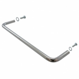 1 pcs : 1427W - Instrumentation Handle Steel, Chrome Plated Screw Holes, Back