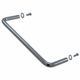 1 pcs : 1427T - Instrumentation Handle Steel, Chrome Plated Screw Holes, Back