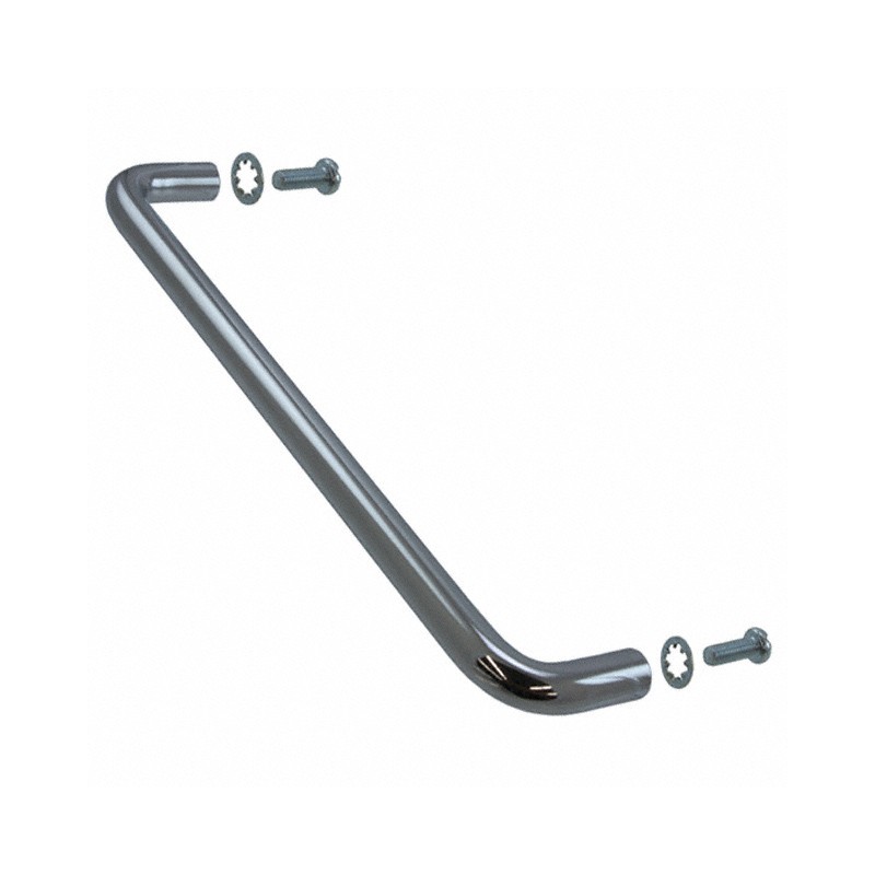 1 pcs : 1427L - Instrumentation Handle Steel, Chrome Plated Screw Holes, Back