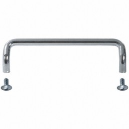 1 pcs : H-9110-B - Instrumentation Handle Steel, Chrome Plated Screw Holes, Back