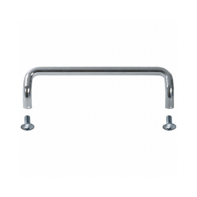 1 pcs : H-9110-B - Instrumentation Handle Steel, Chrome Plated Screw Holes, Back