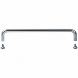 1 pcs : H-9113-B - Instrumentation Handle Steel, Chrome Plated Screw Holes, Back