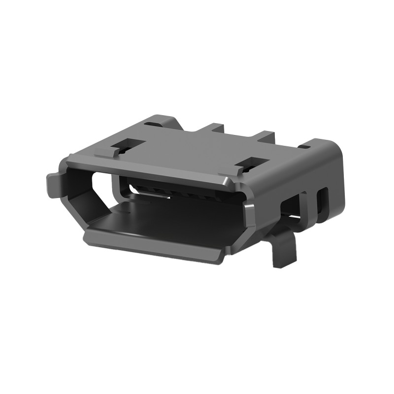 1000 pcs - TE Connectivity Right Angle, SMT, Socket Type Micro B 2.0 USB Connector