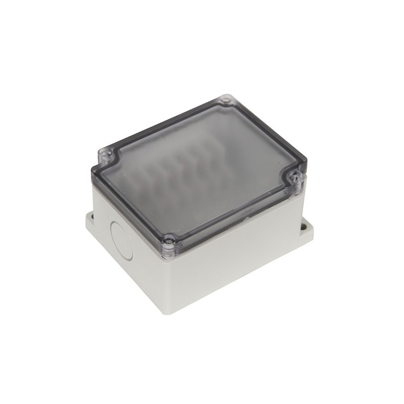 1 pcs : PTT-10680-C - Junction Box Plastic, ABS Gray Cover Included 3.590' L x 2.960' W (91.19mm x 75.18mm) X 1.690' (42.93mm)