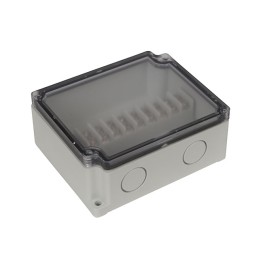1 pcs : PTT-11084-C - Junction Box Plastic, ABS Gray Cover Included 4.340' L x 3.590' W (110.30mm x 91.30mm) X 1.690' (42.93mm)