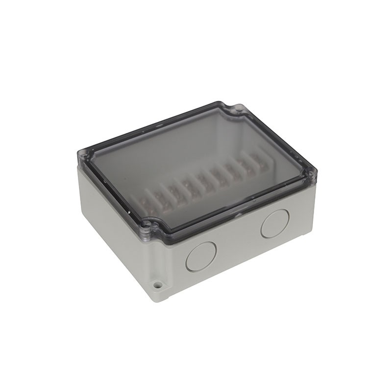1 pcs : PTT-11084-C - Junction Box Plastic, ABS Gray Cover Included 4.340' L x 3.590' W (110.30mm x 91.30mm) X 1.690' (42.93mm)