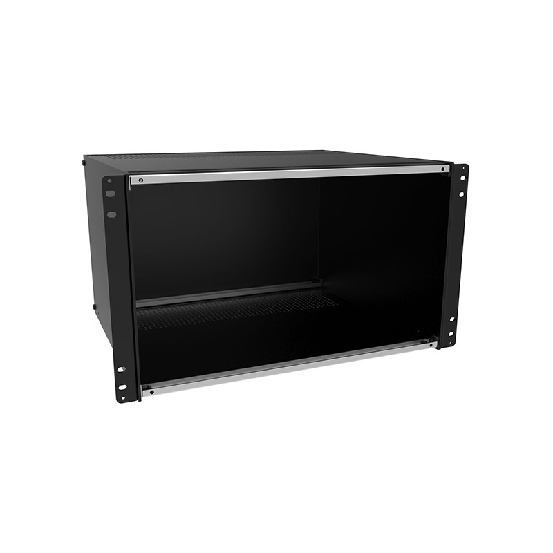 1 pcs : RMCP1BK - Metal, Aluminum Panel, Front 16.720' L x 1.730' W x 0.500' H (424.69mm x 43.94mm x 12.70mm) Black