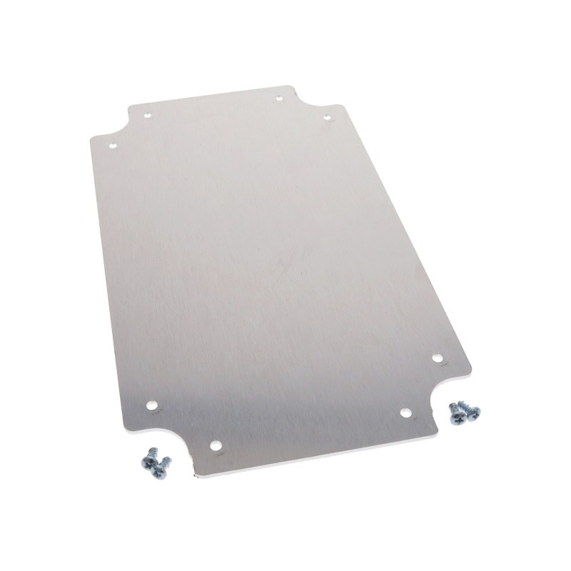 1 pcs : PUX-16538 - Metal, Aluminum Panel, Inner 7.600' L x 4.600' W x 0.060' H (193.04mm x 116.84mm x 1.52mm)