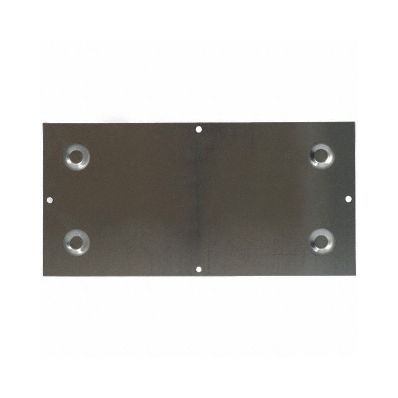 1 pcs : BPA-1591 - Metal, Aluminum Plate 9.812' L x 4.812' W x 0.156' H (249.22mm x 122.22mm x 3.96mm) Natural