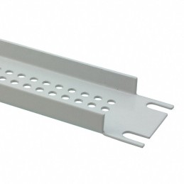 1 pcs : PPFS19001LG2 - Metal, Steel Panel, Front 19.000' L x 1.720' W x 0.060' H (482.60mm x 43.69mm x 1.52mm) Gray