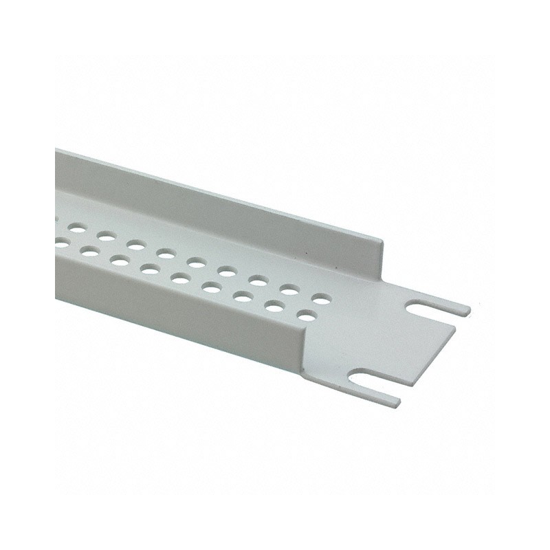 1 pcs : PPFS19001LG2 - Metal, Steel Panel, Front 19.000' L x 1.720' W x 0.060' H (482.60mm x 43.69mm x 1.52mm) Gray