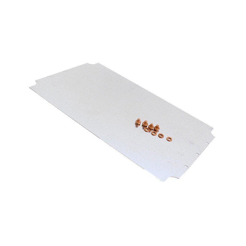 1 pcs : 1590ZGRP243PL - Metal, Steel Panel, Inner 15.039' L x 9.134' W (381.99mm x 232.00mm) Unpainted