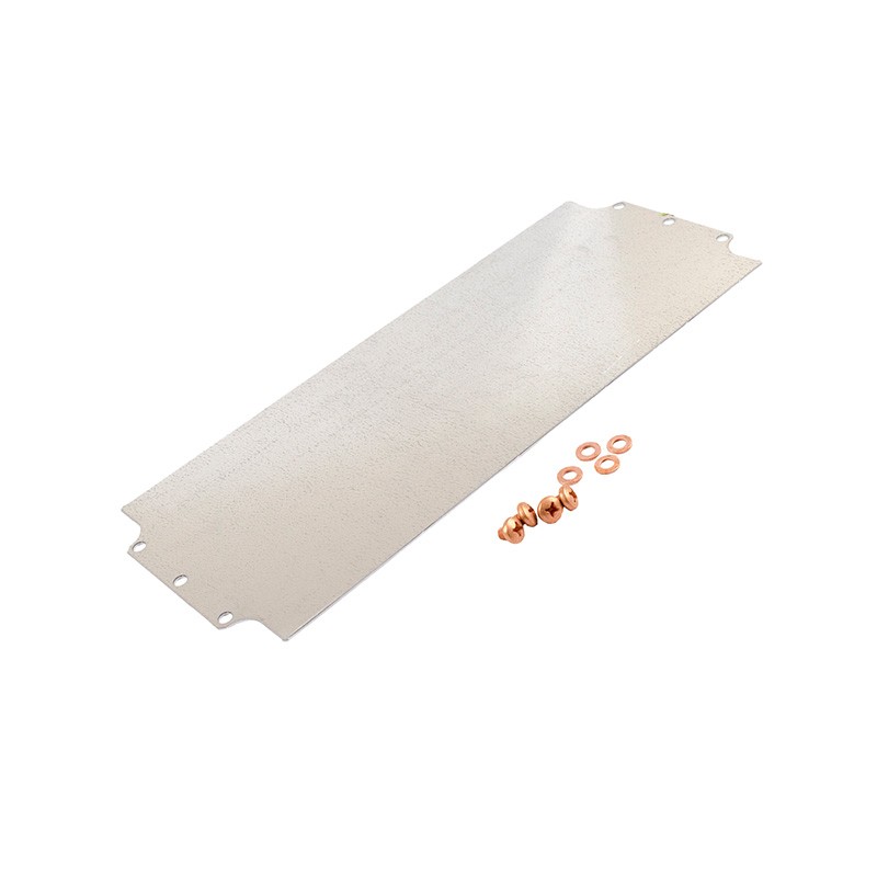 1 pcs : 1590ZGRP163PL - Metal, Steel Panel, Inner 5.670' L x 13.540' W x 0.040' H (144.02mm x 343.92mm x 1.02mm) Gray