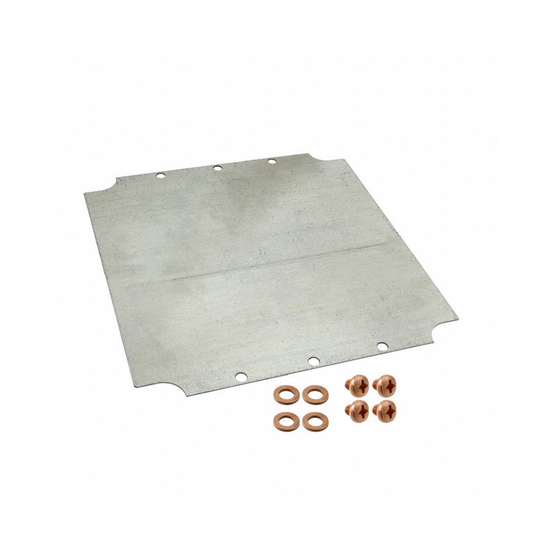 1 pcs : 1590ZGRP234PL - Metal, Steel Panel, Inner 9.370' L x 9.134' W (238.00mm x 232.00mm) Unpainted