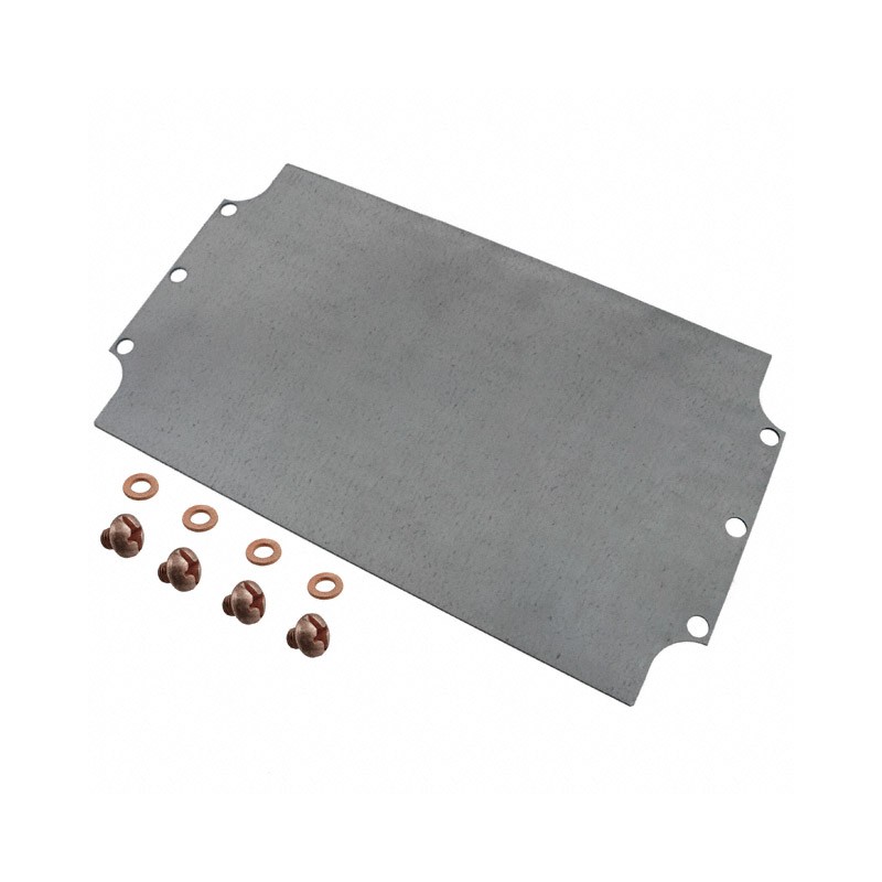 1 pcs : 1590ZGRP162PL - Metal, Steel Panel, Inner 9.567' L x 5.630' W (243.00mm x 143.00mm) Unpainted