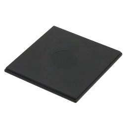 1 pcs : PBC-1560-C - Plastic, ABS Cover, Lid 0.790' L x 0.790' W x 0.055' H (20.07mm x 20.07mm x 1.40mm) Black