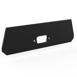 1 pcs : 2024DB9 - Plastic, ABS Panel, End 4.740' L x 1.360' W x 0.095' H (120.40mm x 34.54mm x 2.41mm) Black
