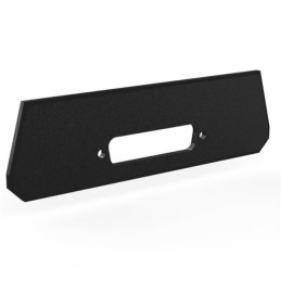 1 pcs : 2024DB25 - Plastic, ABS Panel, End 4.740' L x 1.360' W x 0.095' H (120.40mm x 34.54mm x 2.41mm) Black