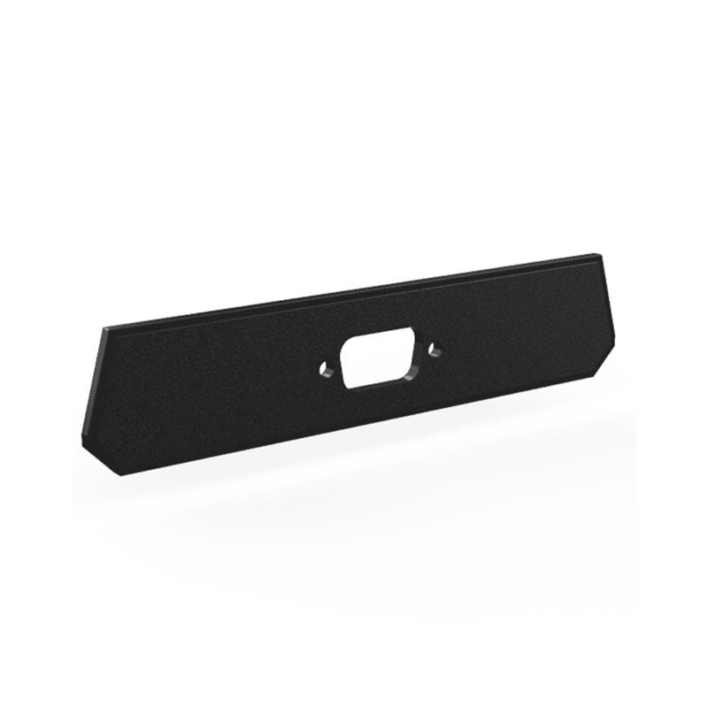 1 pcs : 2020DB9 - Plastic, ABS Panel, End 4.750' L x 1.050' W x 0.115' H (120.65mm x 26.67mm x 2.92mm) Black