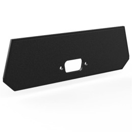 1 pcs : 2015DB9 - Plastic, ABS Panel, End 4.910' L x 1.520' W x 0.100' H (124.71mm x 38.61mm x 2.54mm) Black