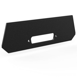 1 pcs : 2015DB25 - Plastic, ABS Panel, End 4.910' L x 1.520' W x 0.100' H (124.71mm x 38.61mm x 2.54mm) Black