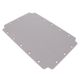 1 pcs : PTX-11111 - Plastic, ABS Panel, Inner 9.173' L x 8.740' W x 0.433' H (232.99mm x 222.00mm x 11.00mm) Gray