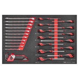 1 pcs - Teng Tools Slotted, 33-Piece