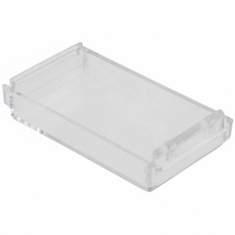 1 pcs : 2947132 - Plastic, Polycarbonate Cover, Lid 1.496' L x 0.984' W x 0.265' H (38.00mm x 25.00mm x 7.50mm) Clear