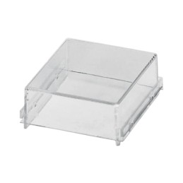 1 pcs : 2946227 - Plastic, Polycarbonate Cover, Lid 1.496' L x 1.772' W x 0.591' H (38.00mm x 45.00mm x 15.00mm) Clear