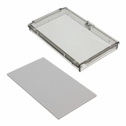 1 pcs : 2896128 - Plastic, Polycarbonate Cover, Lid 2.819' W (71.60mm) Clear