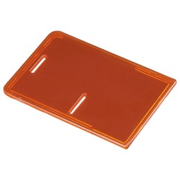 1 pcs : 2246 - Plastic, Polycarbonate Cover, Lid 3.661' L x 2.559' W x 0.118' H (93.00mm x 65.00mm x 3.00mm) Orange